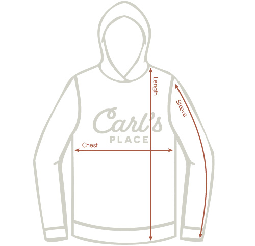 indoor golf hoodie size chart