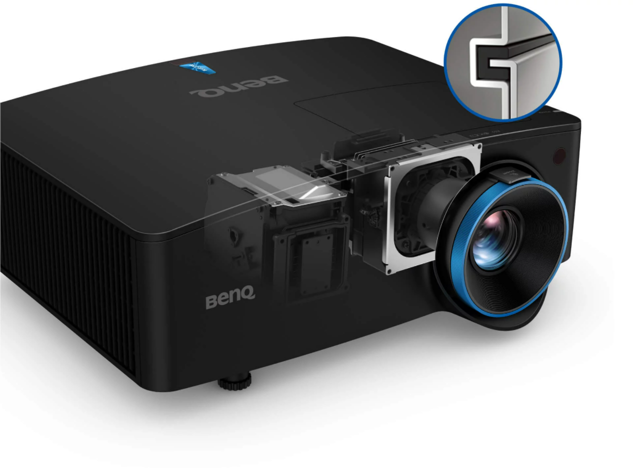 BenQ LK936ST Projector showing inside build with dust-proof seal