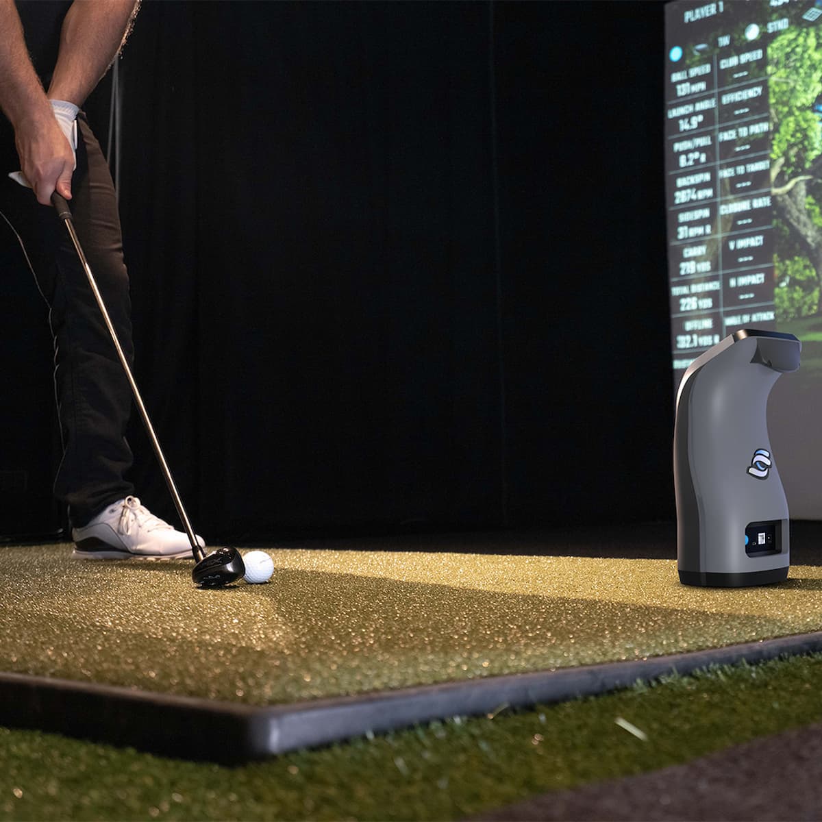 GC3 in a golf simulator